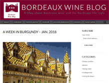 Tablet Screenshot of bordeauxwineblog.com